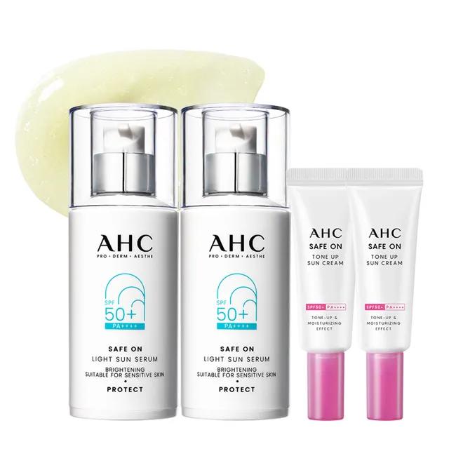 [AHC] [2ea] SafeOn Light Sun Serum 40ml + Tone-up Sun Cream 20ml (SPF50+/PA++++)