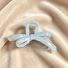 Korean Simple Bow Grab Clip, High-End Large Shark Clip, Simple Hair Accessories, Temperament Hairpin, New Model.