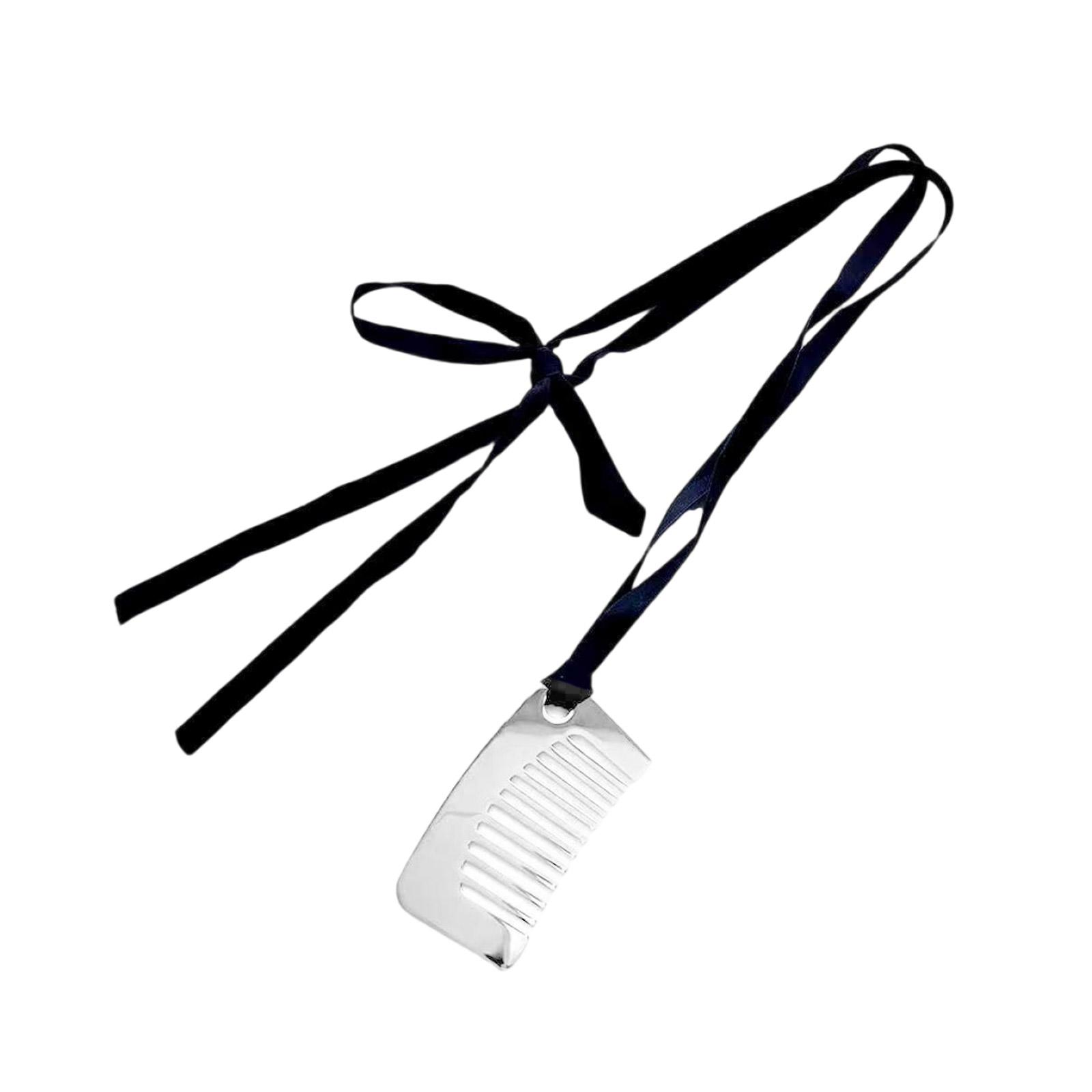 

Модное ожерелье с подвеской в виде гребня для укладки, бахрома, портативный прочный стальной ювелирный аксессуар для женщин, ежедневное использование