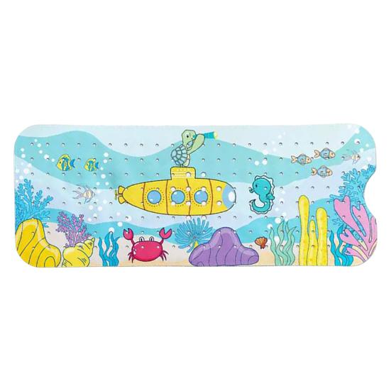 Yousheng Bath Mat with Drainage Holes, Anti-Slip Texture Foot Massage Mat, Food-Grade PVC Material Suction Cups Bathtub 100cm H