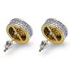 Cylindrical Mens Earrings Full Zircon Hip Hop Trendy Ear Jewelry