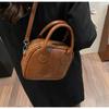 Herbst und Winter neue Retro kleine quadratische Tasche einfarbig einfache Handtasche einfache vielseitige Schultertasche Umhängetasche