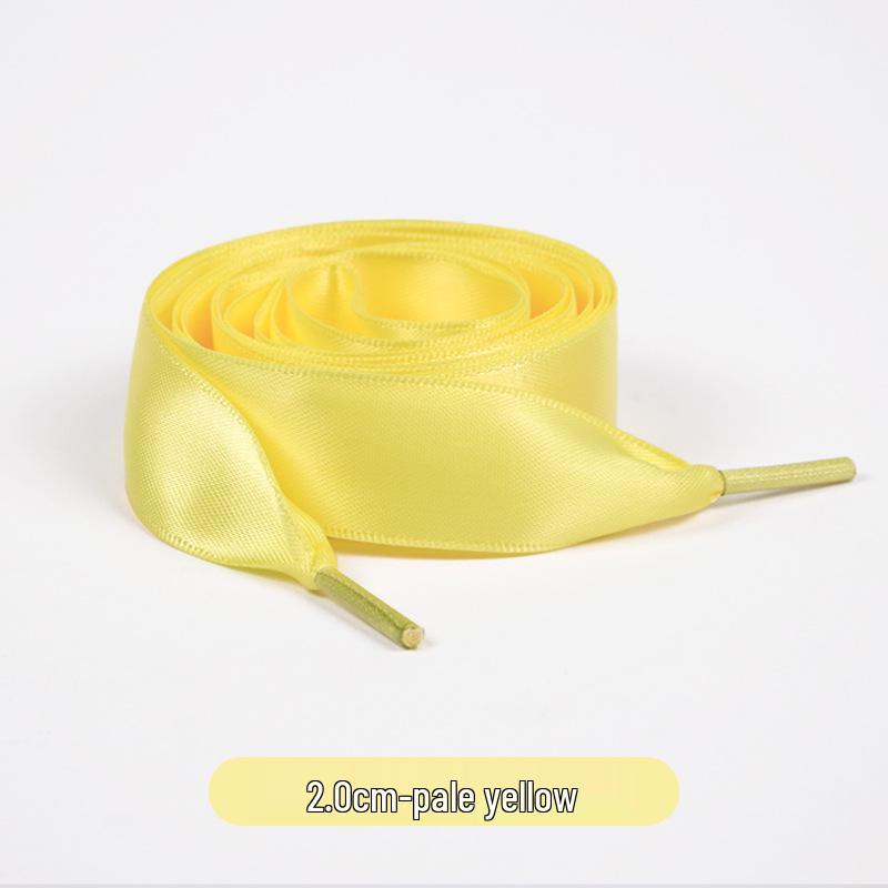 Candy Color Double-Sided 2cm Silk Shoelaces for Casual Shoes & Air Force 1