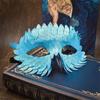 Gradient Crow Feather Mask Pearlescent Cosplay Mask Universal Bird Beak Eagle Mask  Adults