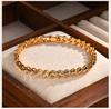 Cubic Zirconia Tennis Bracelet for Women, 18K Gold Plated Stainless Steel CZ Chain, Bridesmaid Jewelry Non Tarnish