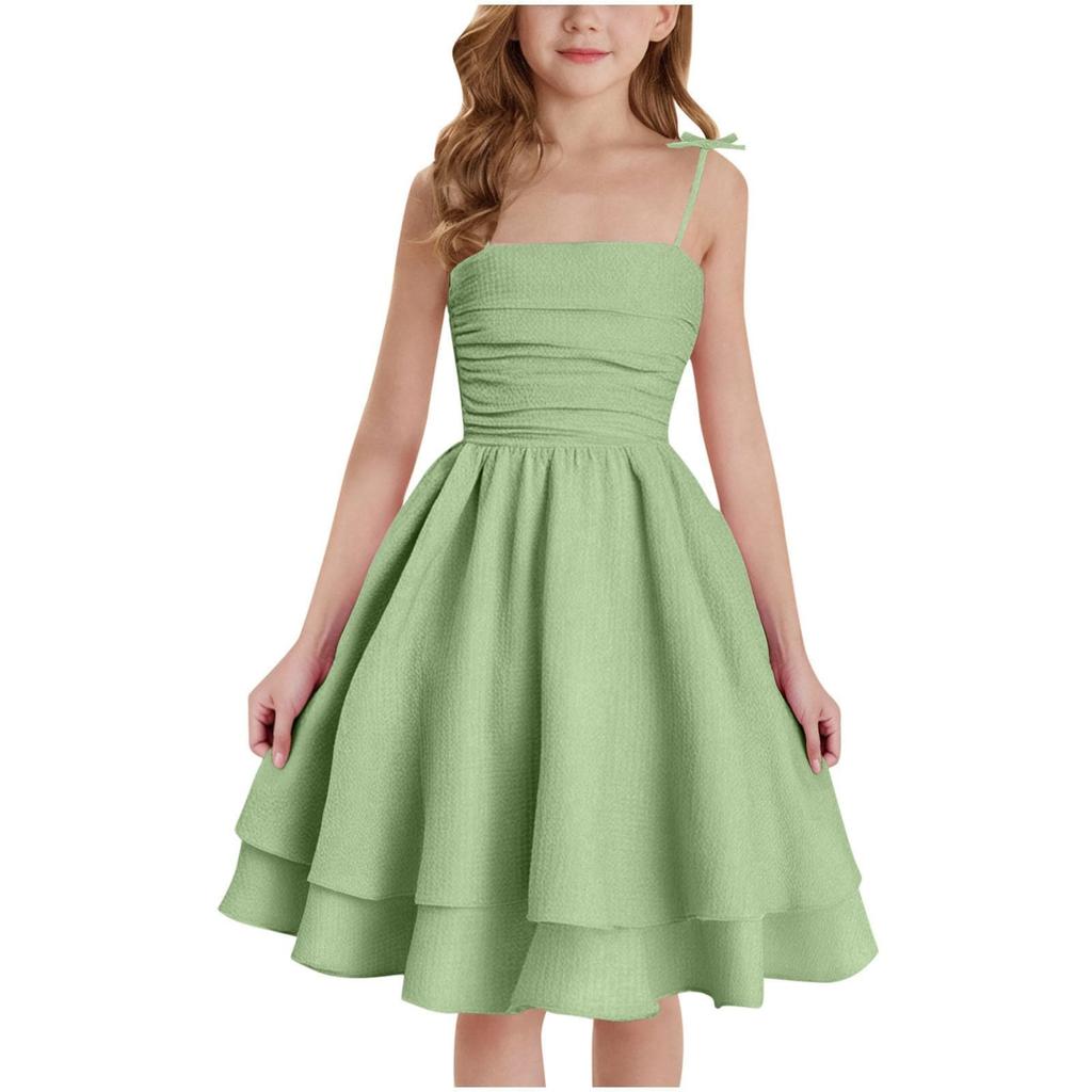 Children's Fashion Princess Dress Sweet And Cute Spaghetti Strap Dress