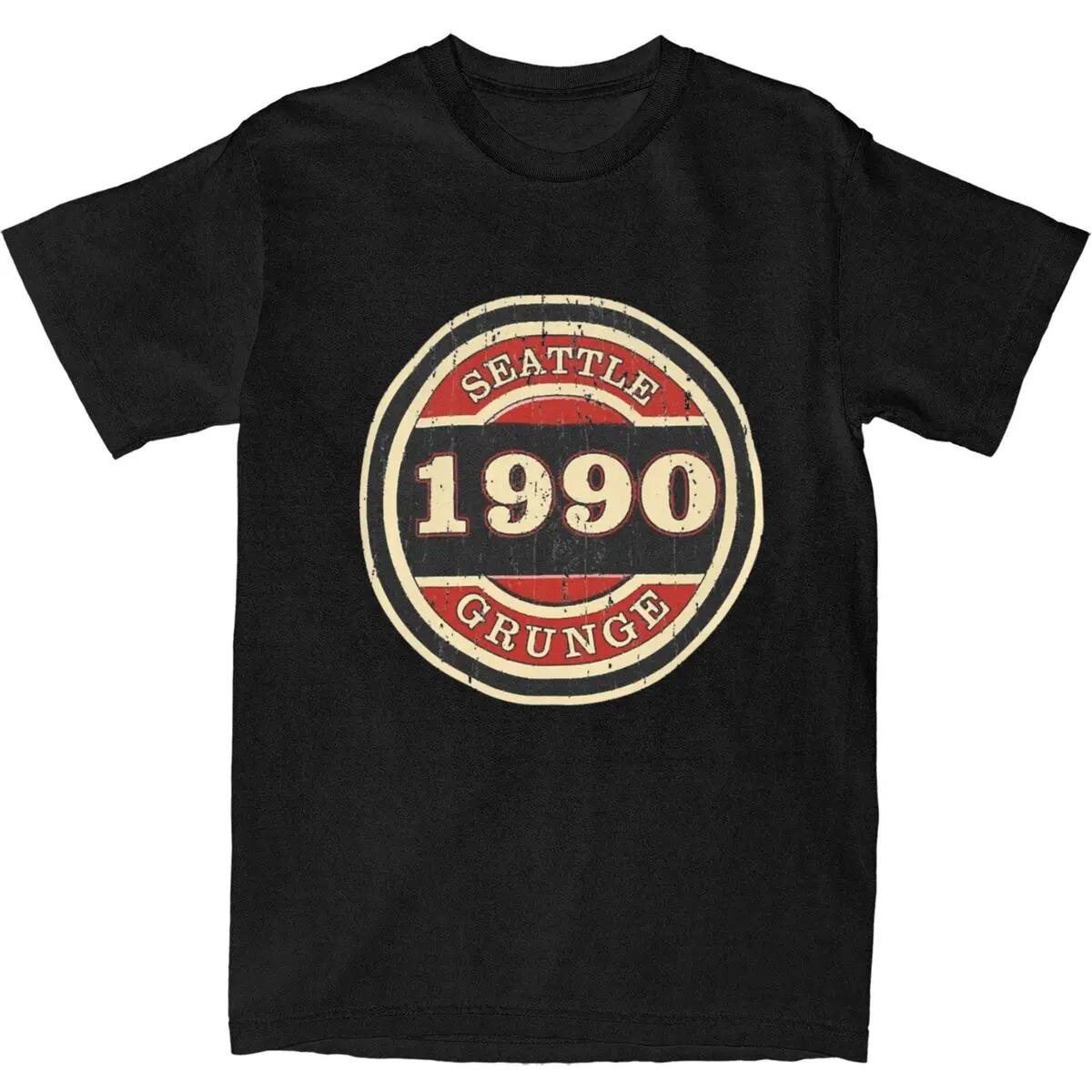 Seattle Grunge T Shirt Summer Alice In Chains 1990 Retro ... S