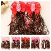 2Pcs Wavy Kids Hairpin Wig Cute Wig Braid Hairpin Hair Accessories Children Hair Clip  Girls