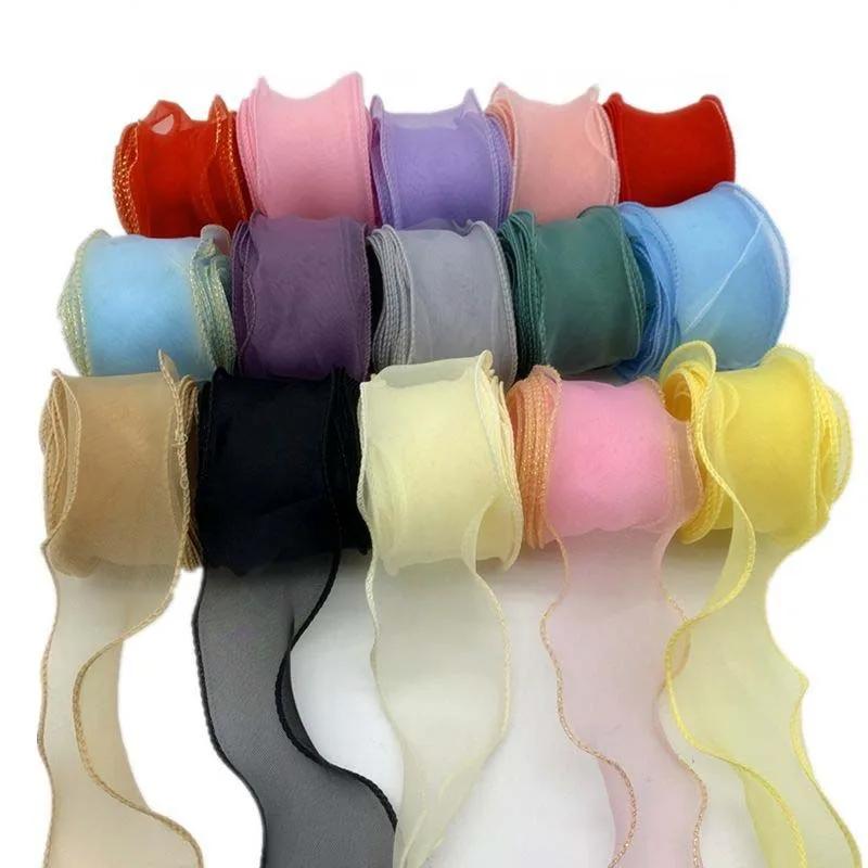 Ins Streamers Decoration Ribbons Wedding Party Gifts Wrapping String DIY Handmade Bow Festival Supplies Bouquets Overwrap Strap