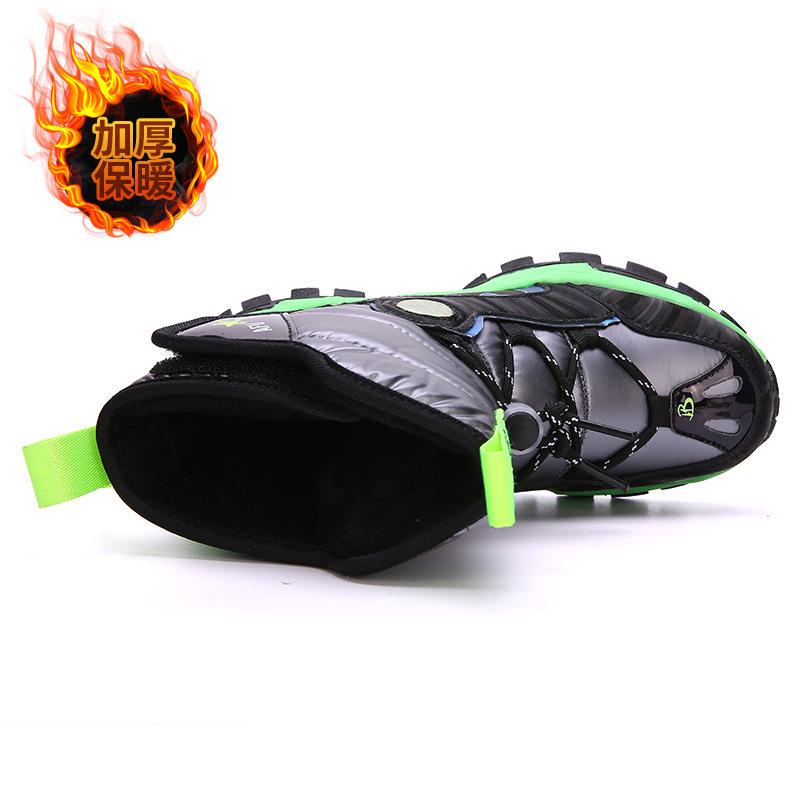 Dětské zateplené sněhule Zimní chlapecké Střední a starší děti Žáci základní školy Protiskluzové nepromokavé sametově hřejivé Severovýchodní velká bavlna