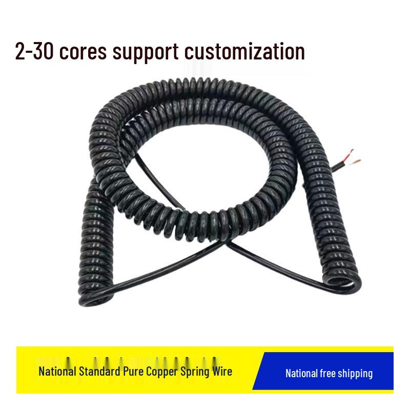 Multi-core PU Spiral Wire: 2 To 10 Cores