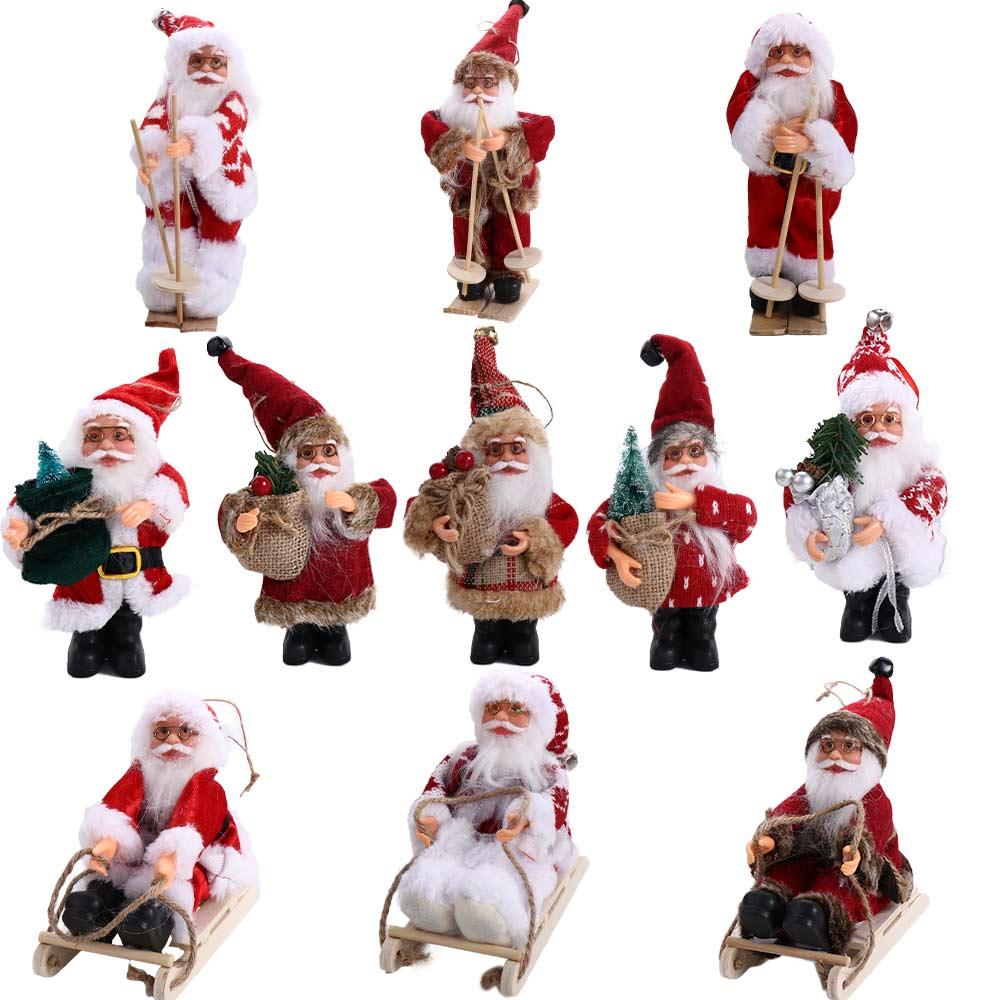 Tischdeko Kindergeschenk Figur Weihnachtsmann Puppe Weihnachtsdekorationen Hängeanhänger Weihnachtsmann Figur