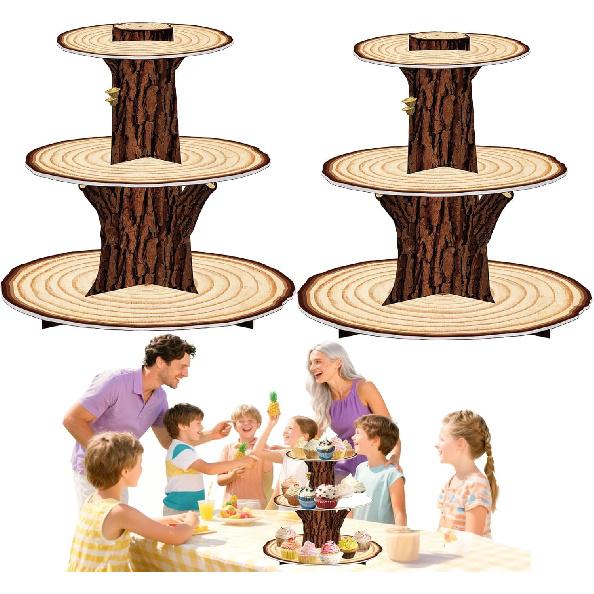 3 Tier Butterfly Cupcake Stand,Suitable for Butterfly Themes – Easy to Assemble& Reble(1Butterfly)