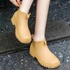 Crestar Damenmode Regenschuhe Outdoor Neue Kurze Stiefel Rutschfest Wasserdicht Gartenschuhe Damen Niedrig Geschnittene Gummi-Regenstiefel