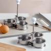 3 Grids Egg Poaching Pan Stainless Steel Eggs Cooker Convenient Pocket Eggs Cup  Cooking Tool
