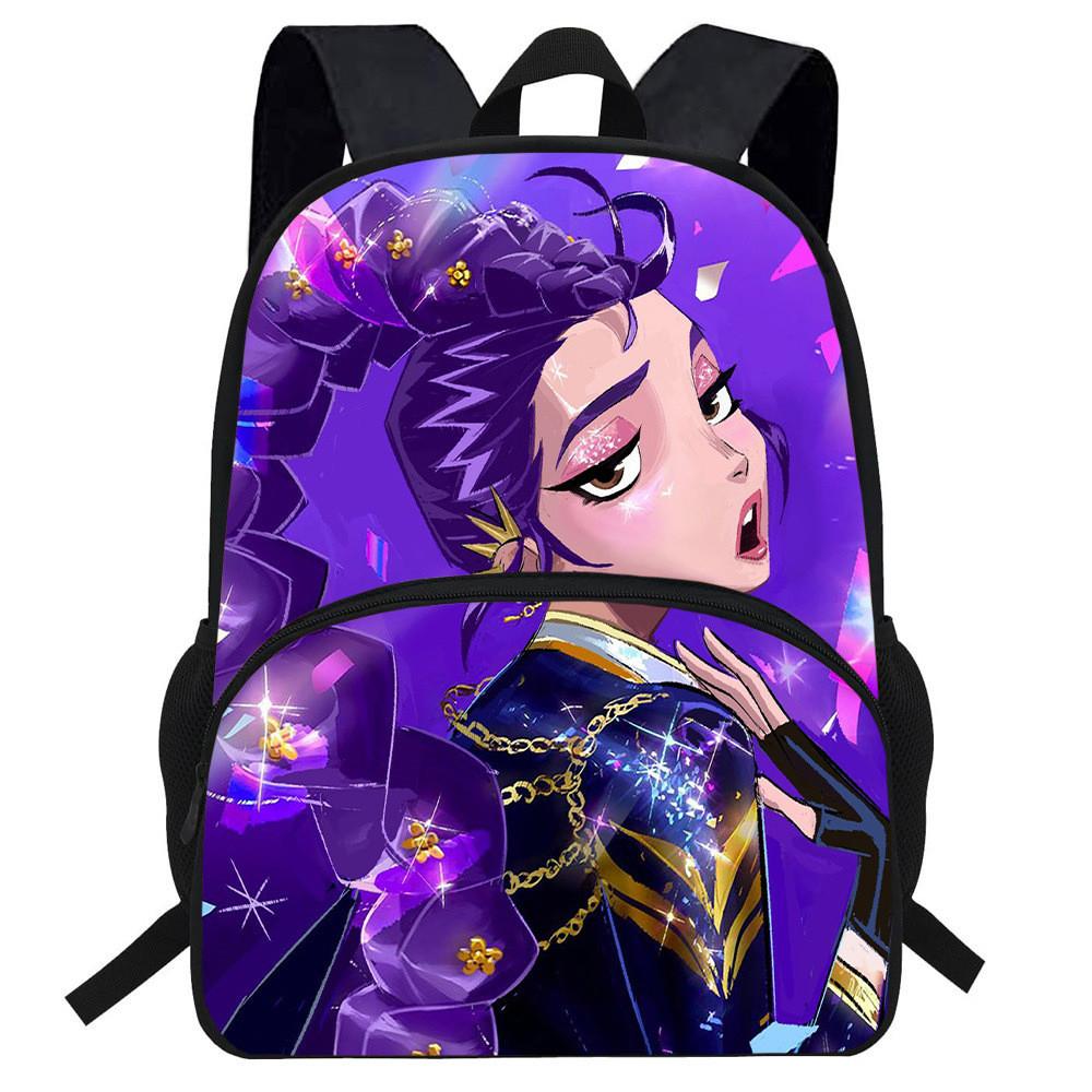 Hunters Demon Kpop Cartoon School Backpack Durable Material Anti Shock Students