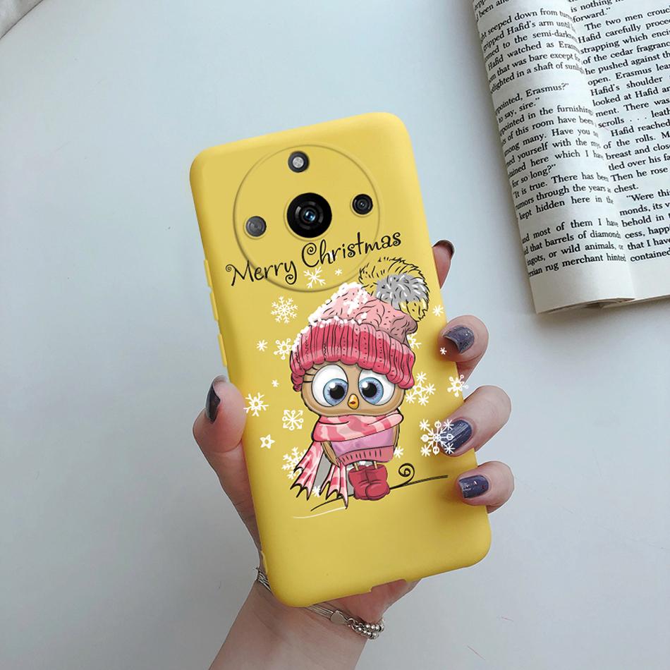 For Realme 11 Pro Plus Case Flower Girl Heart Cute Phone Case Back Cover For Realme 11 11Pro+ 5G Silicone Protection Bumper Capa
