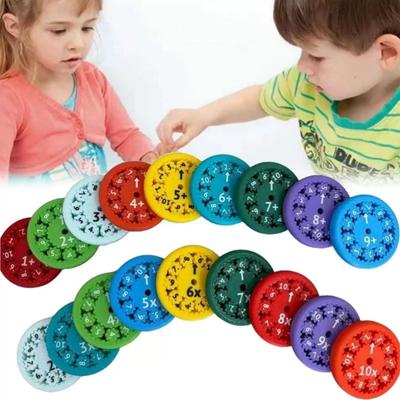 9 Seturi Math Fidget Spinners Învățare Aritmetică Educație Jucării Rotative Giroscop de Deget Jucării de Iluminare