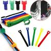 Fasteners Auto Adhesive Velcros Tape Releasable Cable Tape Strap Nylon Sewing Circular Wrap Diy Colorful Plastic Organizer Arts