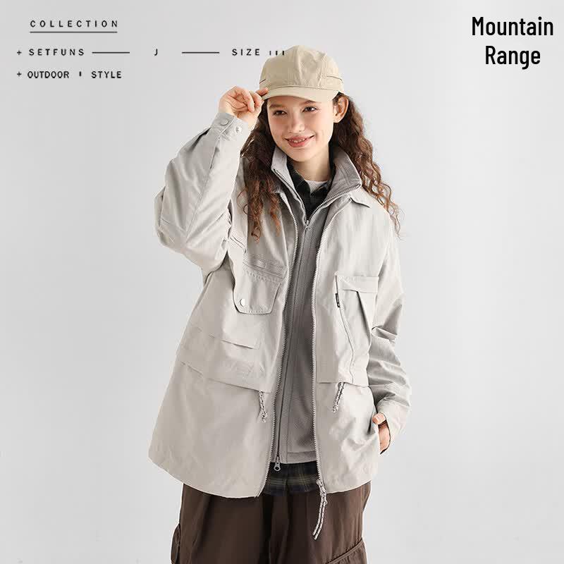 Unisex Outdoor Waterproof Multi-pocket Jacket S