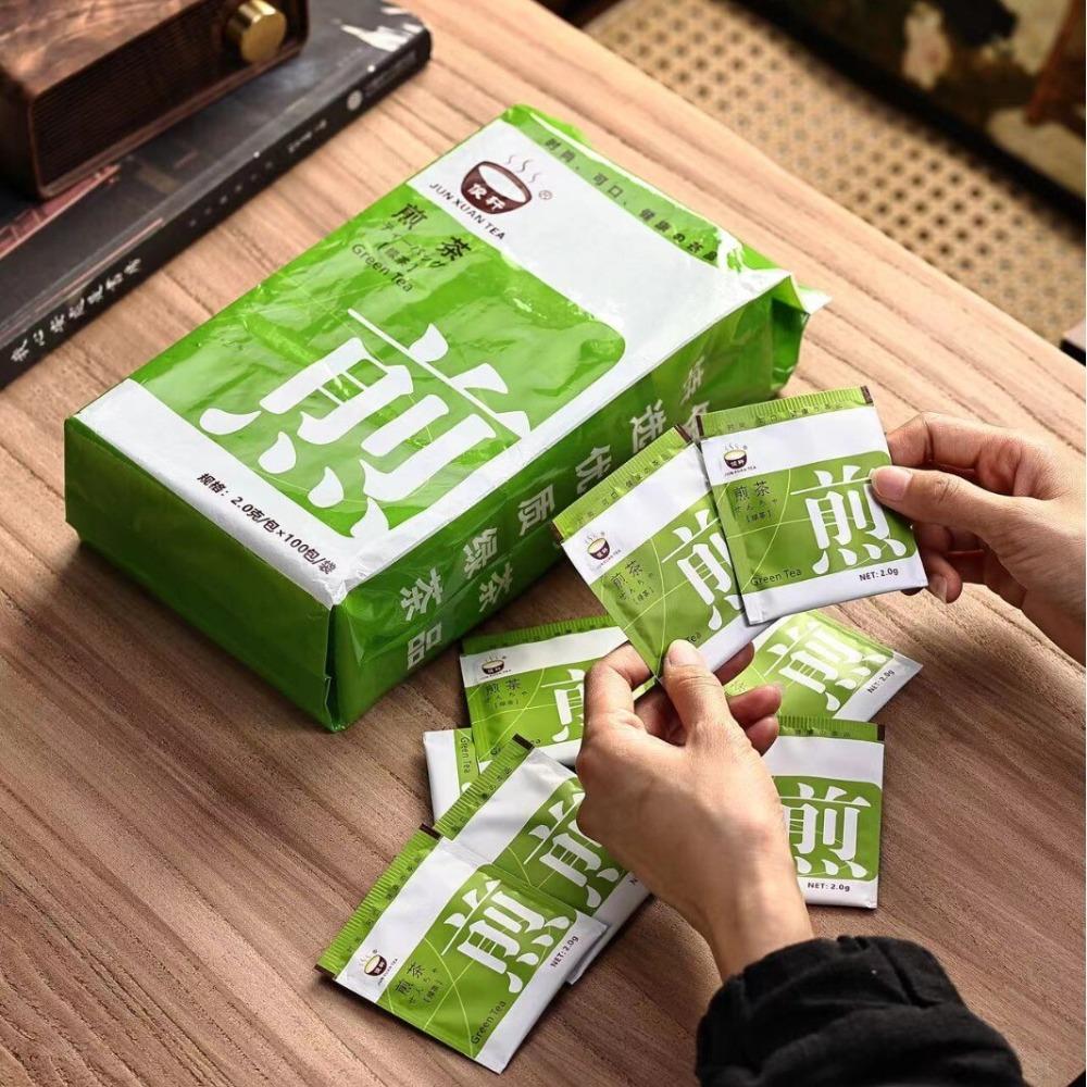 No Additive Green Tea Sencha Japanese and Korean Cuisine Small Tea Bags 100 Pcs