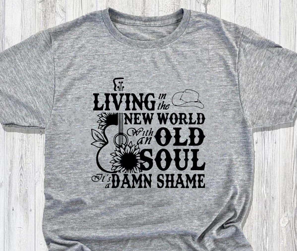 Living In the New World with an Old Soul - Guitar Flower - Fast Shipping XXXXL