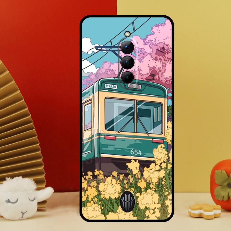 Tokyo Sakura cherry blossom landscape Case For Nubia Red Magic 10 9 8 Pro Plus 6 7 6S 7S Pro 5G 6R RedMagic 8S 9S Pro Plus Cover