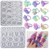 Irregular Flower Ring Silicone Mold with Different Sizes Jewelry Making Supplies