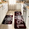 FK Sarajevo Print Flannel Kitchen Mat Christmas Soft Area Rug Non Slip Floor Carpet Home Decoration