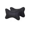 1 Pcs Car Neck Pillows Pu Leather Head Support Protector Black/Red Universal Headrest Backrest Cushion Fit for All