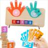 1 Counting Board, 13 Digit Blocks, 10 Cards, 2 Bases, 1 Bracket To Cultivate Cognitive Abilities, Mathematical Operations, Addition, Subtraction