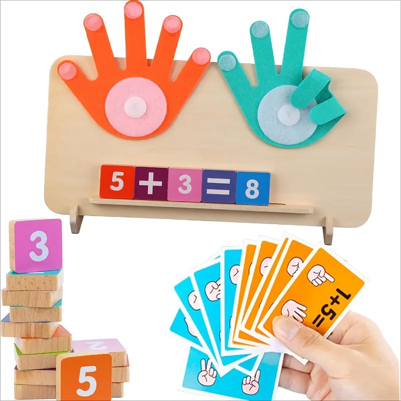 1 Counting Board, 13 Digit Blocks, 10 Cards, 2 Bases, 1 Bracket To Cultivate Cognitive Abilities, Mathematical Operations, Addition, Subtraction