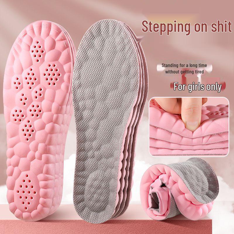 Winter Plush Anti-Odor Sweat-Absorbing Massage Insole for Men & Women