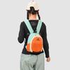 Colorblock Nylon Backpack with Mesh Pocket Lightweight Outdoor Daypack for Travel School Daily