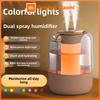 Xiaomi Double Nozzle Air Humidifier Desktop Bedroom Humidifier Large Spray Aromatherapy Machine Atmosphere Colorful Lamp Purifier