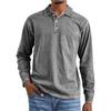 Men'S Knitted Shirt Street Casual And Fashionable Long Sleeved Top