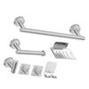 Bathroom Hardware Accessories Kit 7 Piece Towel Rack Tissue Holder Coat Hook Razor Hook Soap Tray Multifunction Hook Set