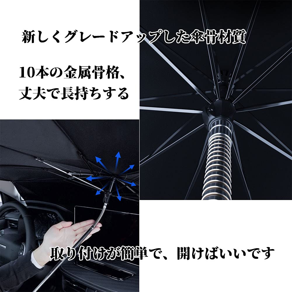 2021 Rifoda Toyota 70 Windshield Sunshade Umbrella with Rotating Foldable Windshield UV Custom Interior Easy Installation Alphard/Vellfire (30 Series,