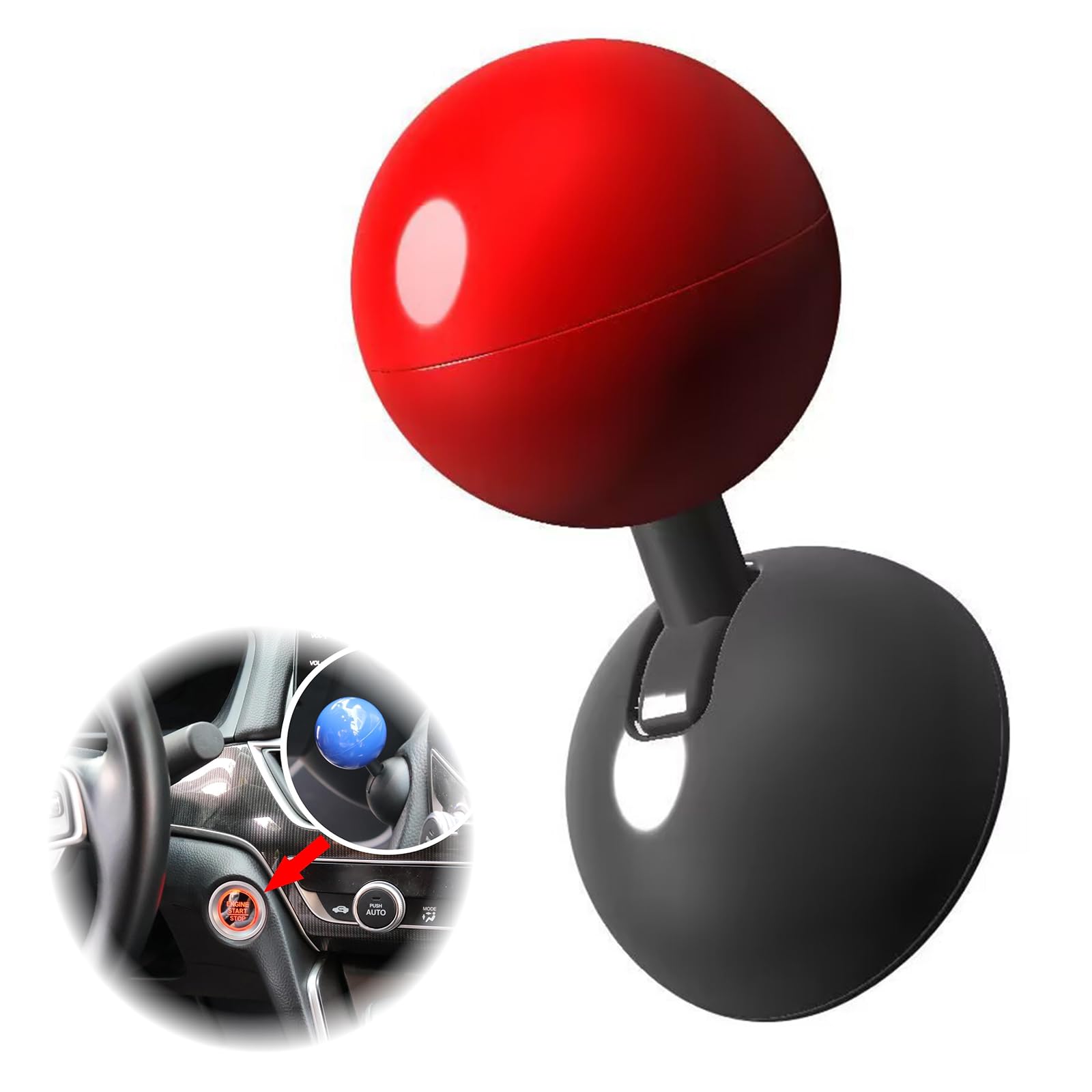 

MAEXUS Автомобильная кнопка запуска одним нажатием, джойстик, волшебная крышка кнопки запуска, запуск двигателя одним нажатием красный