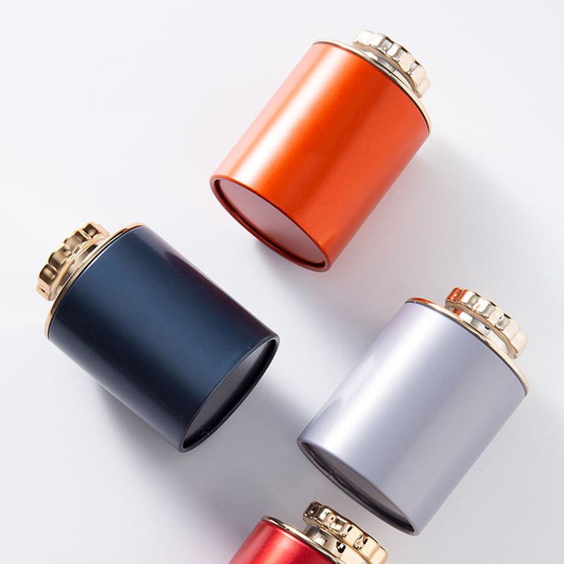 Solid Mini Empty Tea Tin Can Household Green Black Tea Sealed Jar Portable Travel Small Tea Packaging Box Mini Sealed Iron Can