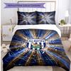Set Biancheria da Letto Stampato West Bromwich Albion Football 3 Pezzi, Set Copripiumino Confortevole e Delicato sulla Pelle per Camera da Letto