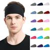 Unisex Running Fitness Headband For Sports Yoga Sweatproof Elastic Cotton Headscarf