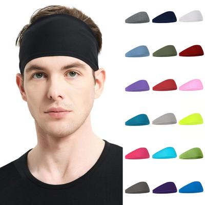 Unisex Stirnband für Laufen, Fitness, Sport, Yoga, Schweißresistent, Elastisch, Baumwolle, Kopftuch