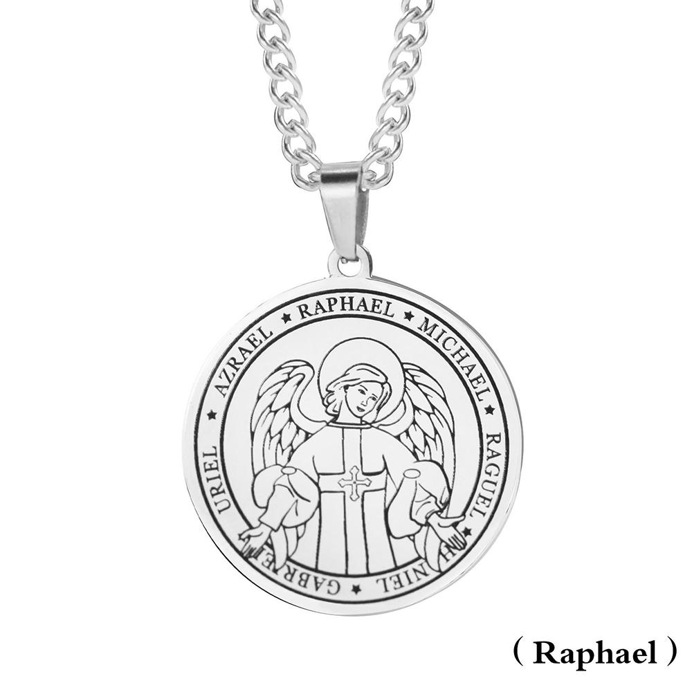 Kjøp Bibelen 7 Erkeengler Portrett Anheng Halskjeder Engels Vinger  Rustfritt Stål Religiøs Amulett Beskyttelse Lykkebringende Smykker Gaver |  Joom Norge, image size:1000x1000