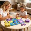 Gioco da Tavolo Educativo per Bambini, Allenamento del Pensiero Logico Gioco Interattivo a Scacchi per 2 Giocatori, Classico Gioco Strategico da Tavolo per Riunioni di Famiglia