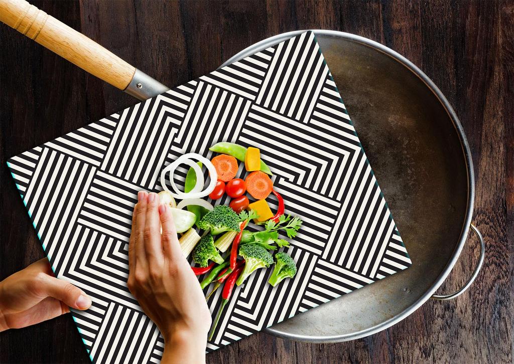 Glass Board Cutting Board 52X40 Patterns