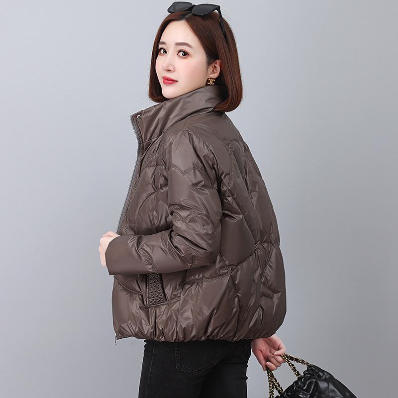 2024 Korean Style Women's Shiny Down Jacket - Winter Fashion Loose Fit, Thick Warm Coat for Mid-Aged Women