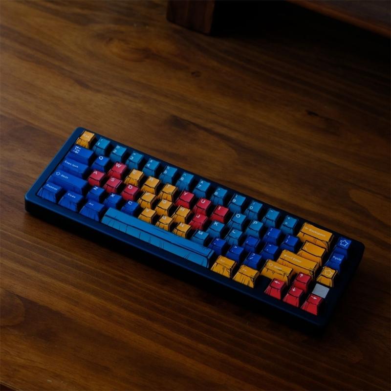 Palette Mixed Lights BOWs 78Keys Original Profile Keycap Dye Sublimations PBT Keycaps for 60%Mechanical Keyboards Keycap