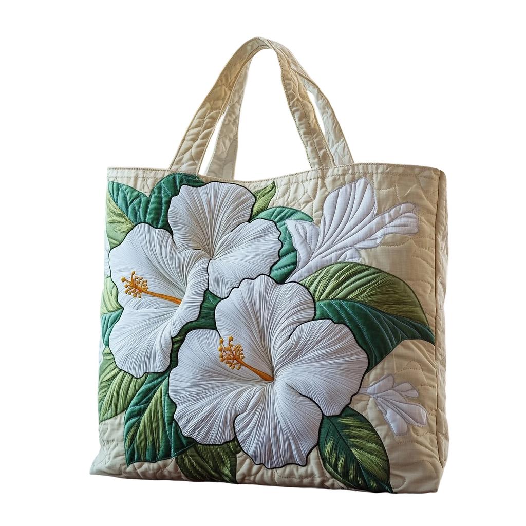 Borsa stampata in 3D con motivo floreale; Borsa a tracolla in tela da 300 grammi