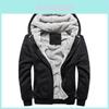 Premium Quality Men's Casual Jacket Coat Hoodie Fleece Thick Hooded Zipper Winter Warm Outwear